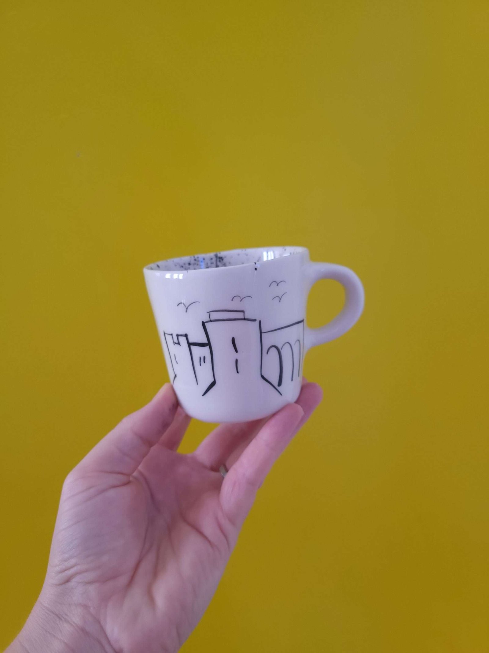 COFFEE/ TEA CUP BLACK "DUBROVNIK"